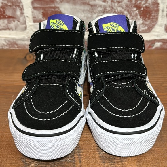 Vans Kids Dragon Print Strap Shoes Sz 10.5 - Picture 8 of 13